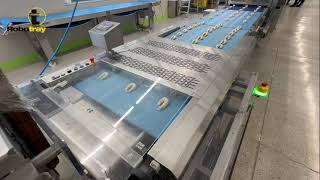 Robotray End of RONDO Line Tray Handling Positioning