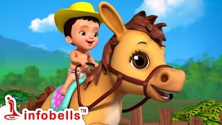 Chal Mere Ghode Chal Chal Chal | Hindi Rhymes for Children | Infobells