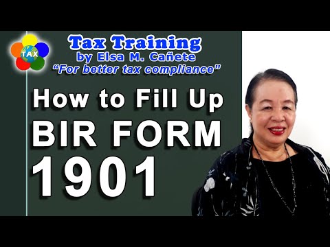 How to Fill Up BIR Form No. 1901