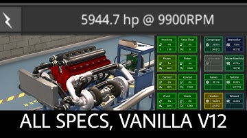 Reliable 5,900hp in Vanilla Automation V12 All Specs Full Build Big Horsepower
