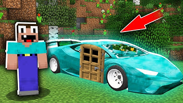 Minecraft NOOB vs PRO: HOW NOOB BUILD HOUSE IN THIS RAREST UPGRADED DIAMOND CAR! 100% trolling