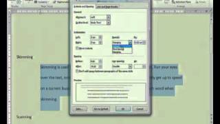 CAT 10 - Word Processing - 8 Format a Document in MS Word 2010 II