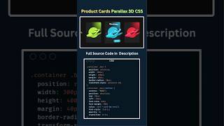 🔥 3D Product Cards Animation with HTML & CSS (No JS!) #coding