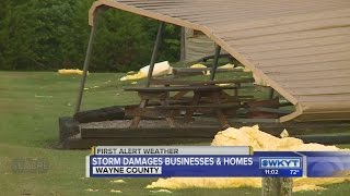 Storms damage multiple homes, businesses in Wayne County