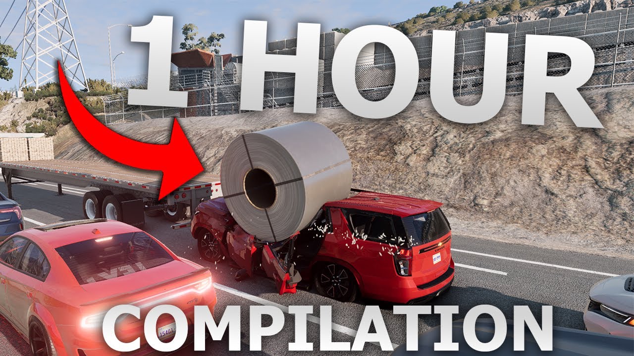 EXTREME Car Crash Compilation (1HOUR) BeamNG.Drive