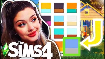 Using the LAST COLOR SWATCH ONLY To Build a House in The Sims 4 🌟 SIMS 4 BUILD CHALLENGE
