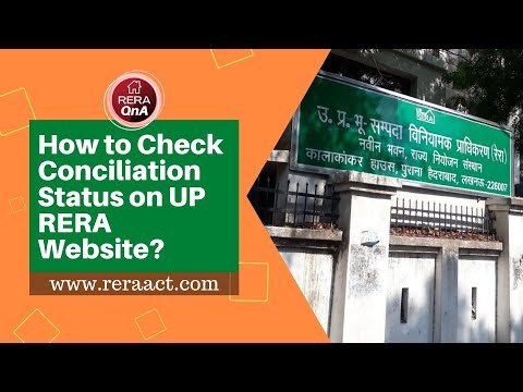How to Check UP RERA Conciliation Status?