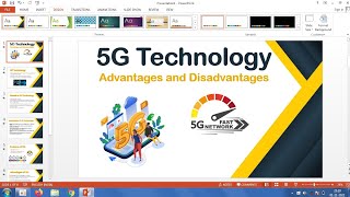 Make a Simple PowerPoint Presentation On 5G Technology | How to Make a PPT Presentation |