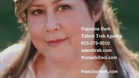 Francine Berk   Talent Trek Agency   615 279 0010