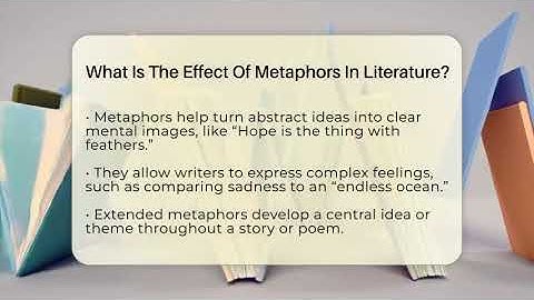 What Is The Effect Of Metaphors In Literature? - Tales And Texts