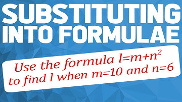 Substituting into formulae (Maths GCSE Foundation and HIgher)