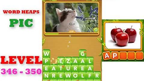 Word Heaps: Pic Puzzle Level 346 - 350 | All Answers | Walkthrough