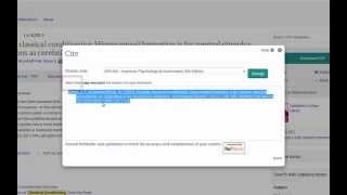 APA citations with PsycArticles Database