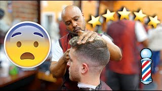 Getting a HAIRCUT at the BEST RATED BARBER in my CITY
