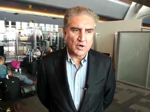 the tribune philippines Pakistan Foreign Minister Shah Mehmood Qureshi reacts to talks cancellation at Islamabad airtport