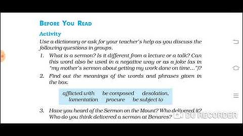 10 English First Flight Chapter 10 The Sermon at Benares by Betty Renstaw