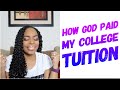 My Testimony | How God paid my college tuition | Story time