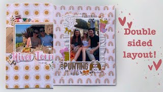 Double Sided 8x11 Scrapbook layout ||| Eva Marie Memories