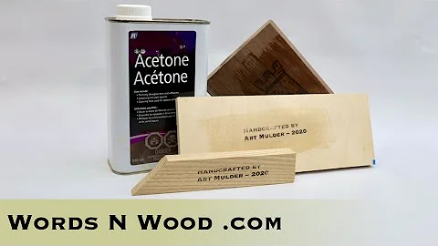 HOW TO Label Wood using Acetone  and Laser Printouts // WnW 221