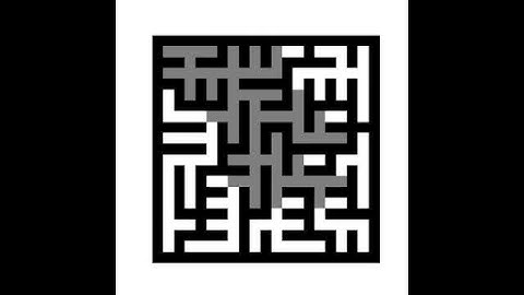 Sigma Maze Solved with A* Algorithm (Manhattan Distance)