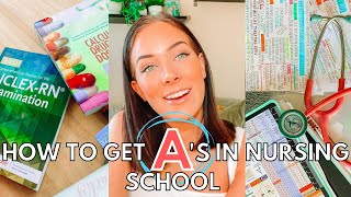 HOW TO ACE YOUR EXAMS IN NURSING SCHOOL | THE BEST STUDY TIPS (from a 4th semester nursing student)