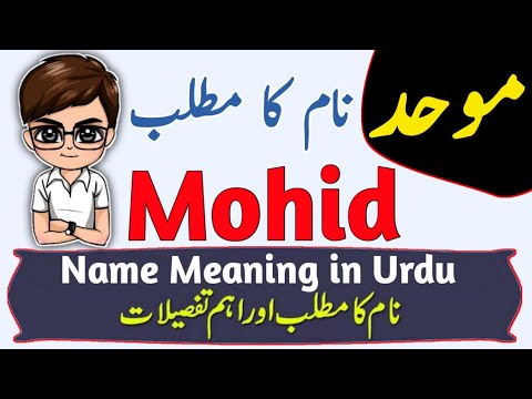 Mohid Name Meaning in Urdu & Hindi | Mohid Naam Ka Matlab