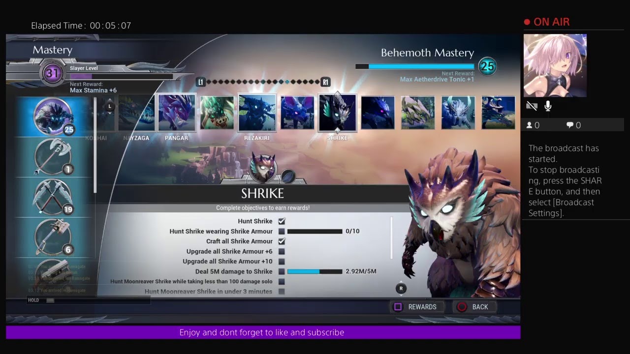 Dauntless - Behemoth mastery