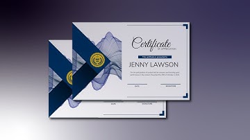 Design a Navy & Gold Appreciation Certificate for Free using Visual Paradigm InfoART
