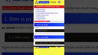 So sánh font size px và em trong html và css