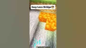 Minecraft Easy Lava Bridge😎 #minecraft