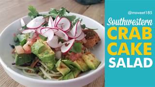 One Minute Vegan: Southwestern Crab Cake Salad