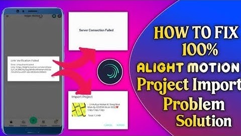 alight motion link verification failed problem solve | alight motion project import problem solution