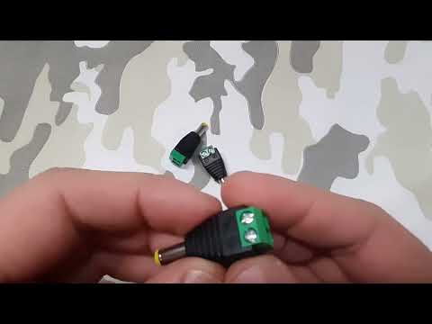 Разъем питания "папа" под винт, видео 1