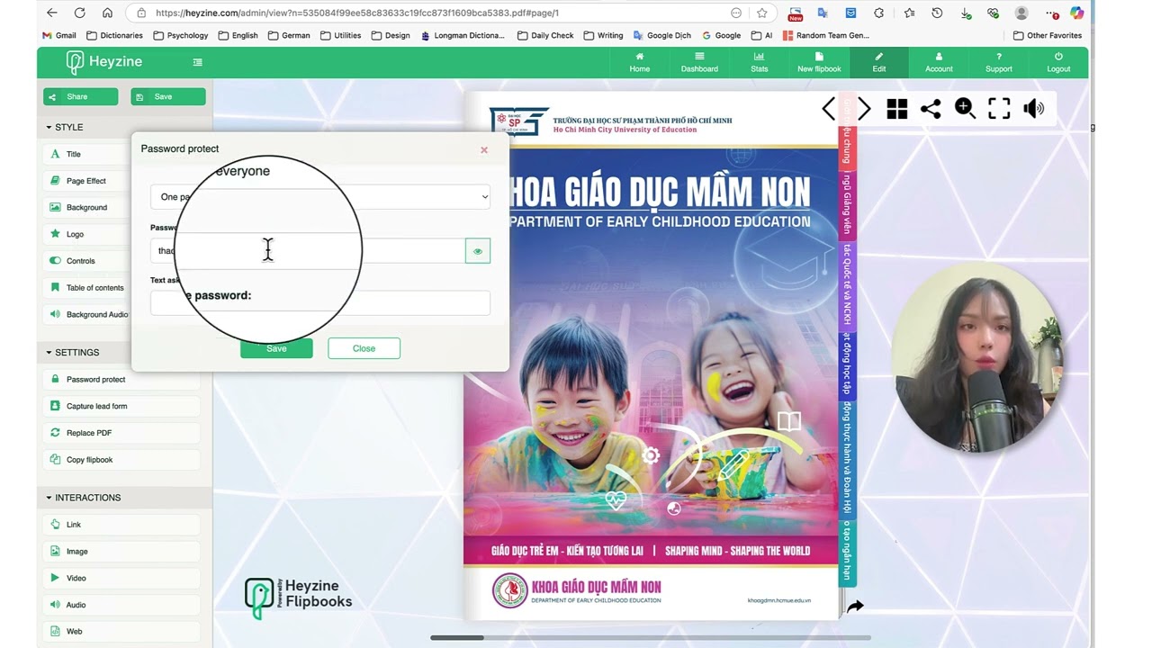 Tạo học liệu điện tử đa phương tiện tương tác Heyzine
