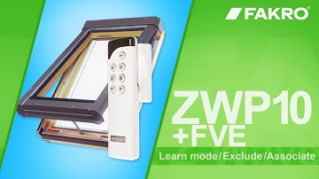 FAKRO remote control ZWP10 + FVE learn mode