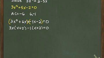 Solving Using the Zero Product Property