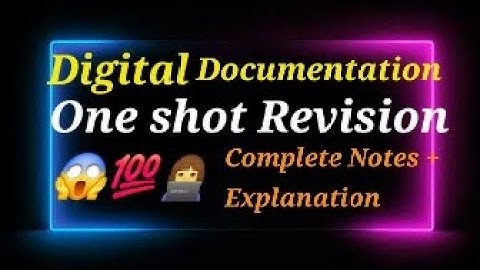 Digital Documentation class 10 IT (402)  One shot revision with complete notes and explanation 💯💯💯