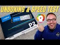 Crucial P2 1TB NVMe M.2 SSD Unboxing & Speed Test