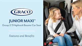 Видео: Graco Junior Maxi автокресло, 15-36кг