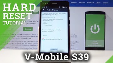 How to Factory Reset V-MOBILE S39 in Settings - Hard Reset / Remove Data