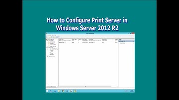 How to Configure Print Server in Windows Server 2012 R2