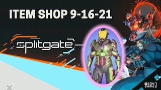 Splitgate Item Shop 9-16-21 [GEL 2.0 ARMOR]