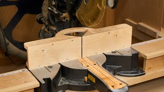 Making This Zero Clearance Miter Saw Fence  Woodworking  Workshop