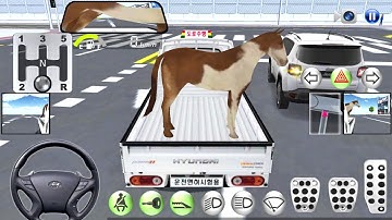 3d Driving Class - Hyundai Shahzor Animals Transporter Simulator - Car Game Android Gameplay