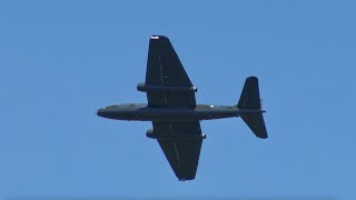 English Electric Canberra flying a the 2022 Wings Over Illawarra Airshow