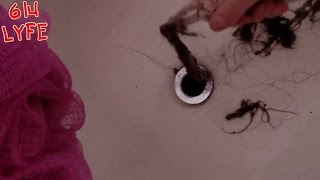 Clogged Shower Drain - Hair2o Salon