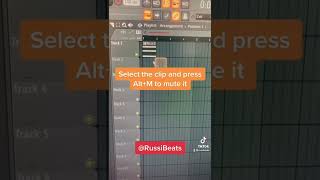FL Studio 20 Hot Key : How to Mute/Unmute a Selection in the Playlist
