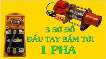 3 Sơ đồ đấu tay bấm tời đảo chiều 1 pha