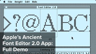 Apple’s Ancient Font Editor 2.0 App: Full Demo