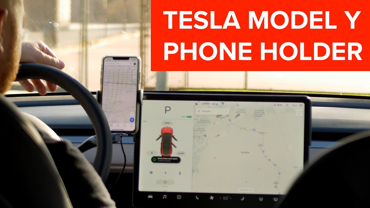 Mount Your Phone in the Tesla Model Y - TopFit Phone Holder 